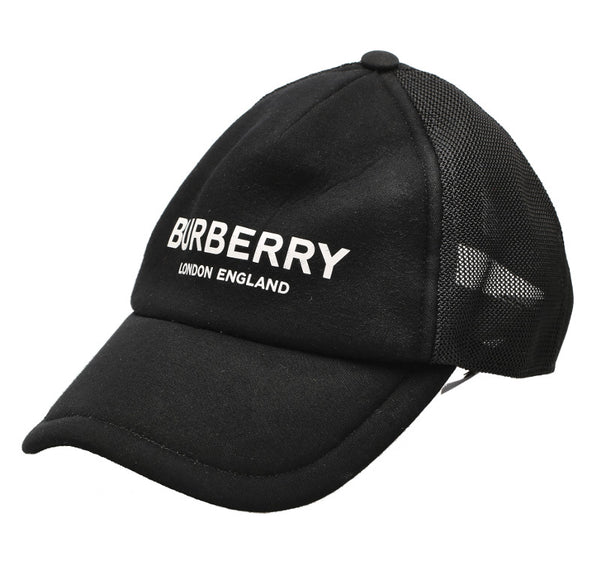 バーバリー ブラック 黒 ナイロン キャップ ユニセックス BURBERRY 中古