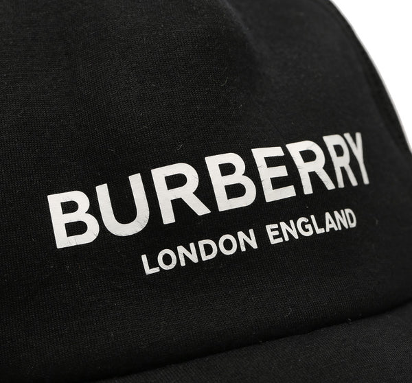 バーバリー ブラック 黒 ナイロン キャップ ユニセックス BURBERRY 中古