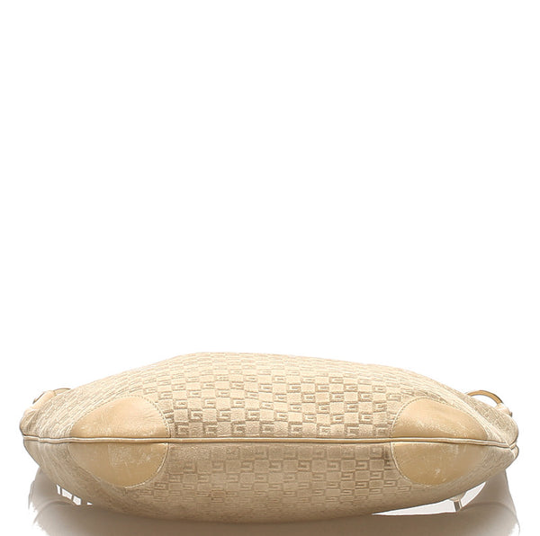 グッチ 001・4157 ベージュ スウェード ショルダーバッグ レディース GUCCI 中古