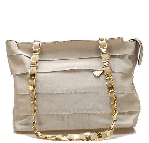 サルヴァトーレフェラガモ ヴァラ AU-215252 ベージュ キャンバス レザー トートバッグ レディース Salvatore Ferragamo 中古