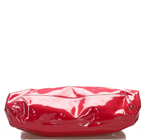 サルヴァトーレフェラガモ ガンチーニ AU-21/A603 ピンク エナメル ショルダーバッグ レディース Salvatore Ferragamo 中古