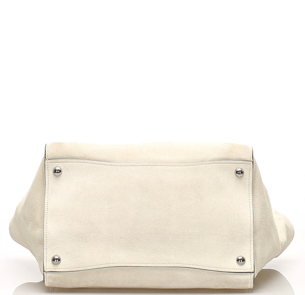 プラダ アイボリー スウェード ハンドバッグ レディース PRADA 中古