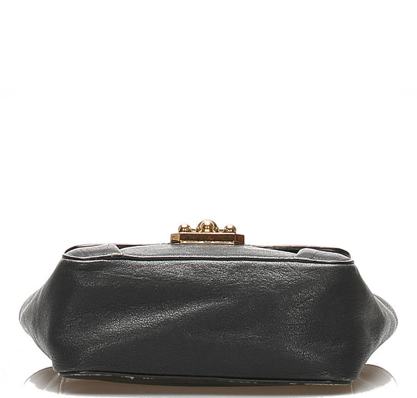 クロエ ブラック 黒 レザー ショルダーバッグ レディース Chloe 中古