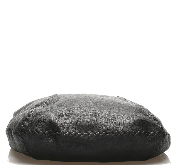 ボッテガヴェネタ ブラック 黒 レザー ショルダーバッグ レディース BOTTEGAVENETA 中古