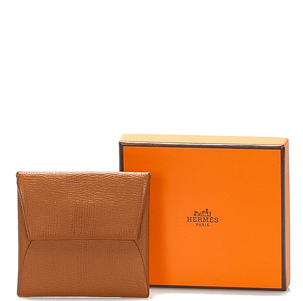 エルメス バスティア キャメル レザー コインケース ユニセックス HERMES C刻印(2018年制)刻印 中古