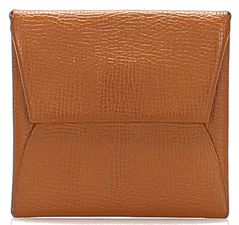 エルメス バスティア キャメル レザー コインケース ユニセックス HERMES C刻印(2018年制)刻印 中古