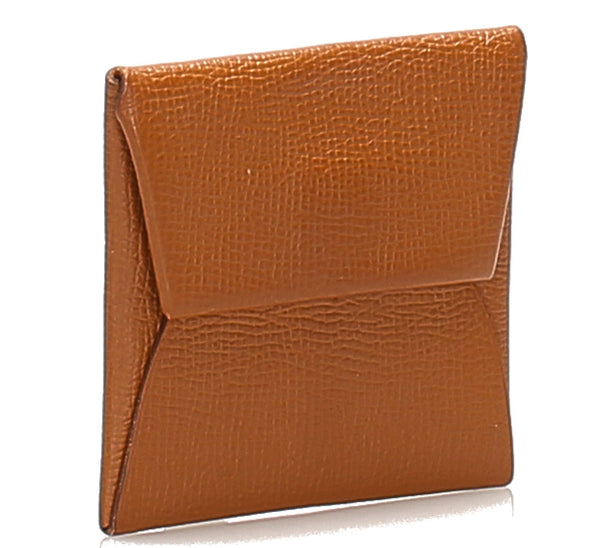 エルメス バスティア キャメル レザー コインケース ユニセックス HERMES C刻印(2018年制)刻印 中古