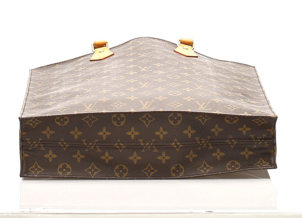 ルイ ヴィトン モノグラム サック・プラ M51140 ブラウン 茶 PVC レザー ハンドバッグ レディース LOUIS VUITTON 中古