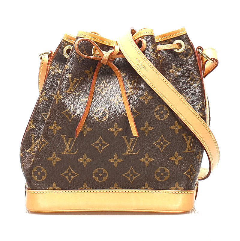 ルイ ヴィトン モノグラム ノエＢＢ M40817 ブラウン 茶 PVC レザー ショルダーバッグ レディース LOUIS VUITTON 中古