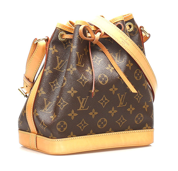 ルイ ヴィトン モノグラム ノエＢＢ M40817 ブラウン 茶 PVC レザー ショルダーバッグ レディース LOUIS VUITTON 中古