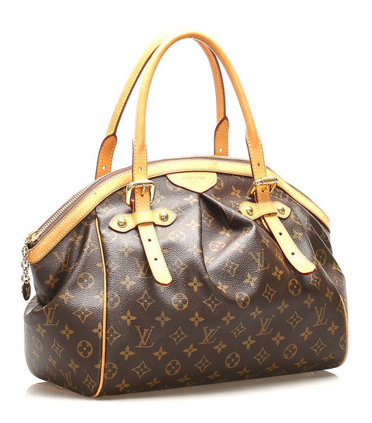 ルイ ヴィトン モノグラム ティヴォリＧＭ M40144 ブラウン PVC レザー ハンドバッグ レディース LOUIS VUITTON 中古