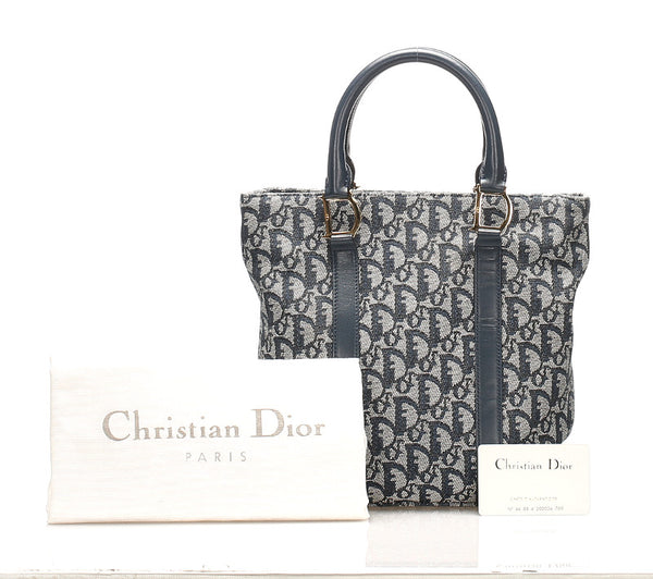 ディオール トロッター キャンバス レザー ハンドバッグ レディース Dior 中古