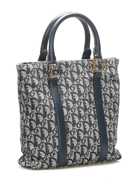 ディオール トロッター キャンバス レザー ハンドバッグ レディース Dior 中古