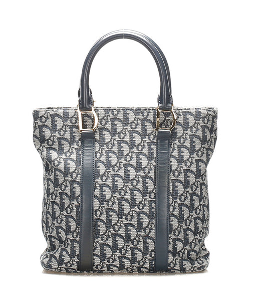 ディオール トロッター キャンバス レザー ハンドバッグ レディース Dior 中古