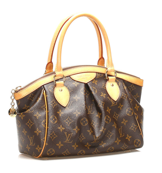 ルイ ヴィトン モノグラム ティヴォリPM M40143  ブラウン 茶 PVC レザー ショルダーバッグ レディース LOUIS VUITTON 中古