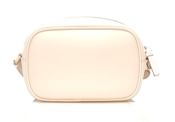 サルヴァトーレフェラガモ ヴァラリボン AU-21 H498 ベージュ ホワイト レザー ショルダーバッグ レディース Salvatore Ferragamo 中古