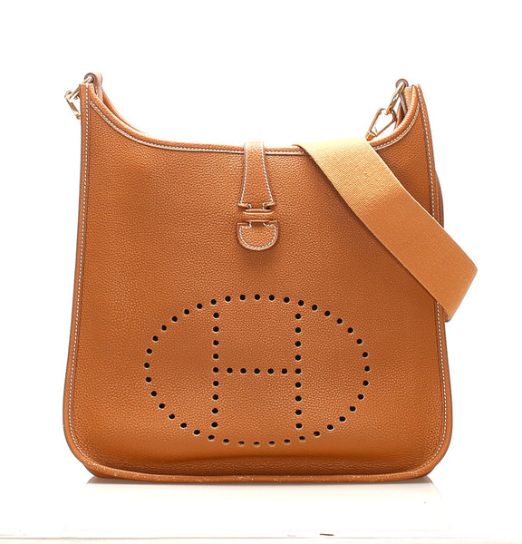 エルメス エヴリンアン　 ブラウン 茶 トリヨンクレマンス ショルダーバッグ レディース HERMES 中古
