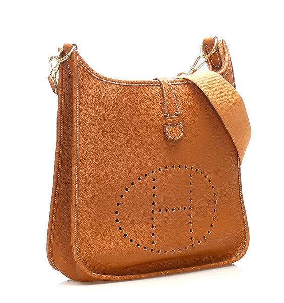 エルメス エヴリンアン　 ブラウン 茶 トリヨンクレマンス ショルダーバッグ レディース HERMES 中古