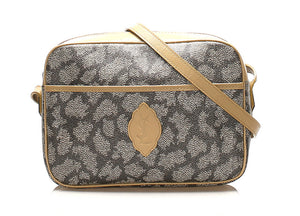 イヴ サンローラン ジラフ PVC レザー ショルダーバッグ レディース YVES SAINT LAURENT 中古