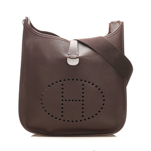 エルメス エウ゛リンⅡＧＭ ブラウン ヴォーエプソン ショルダーバッグ レディース HERMES □I刻印（2005年製）刻印 中古