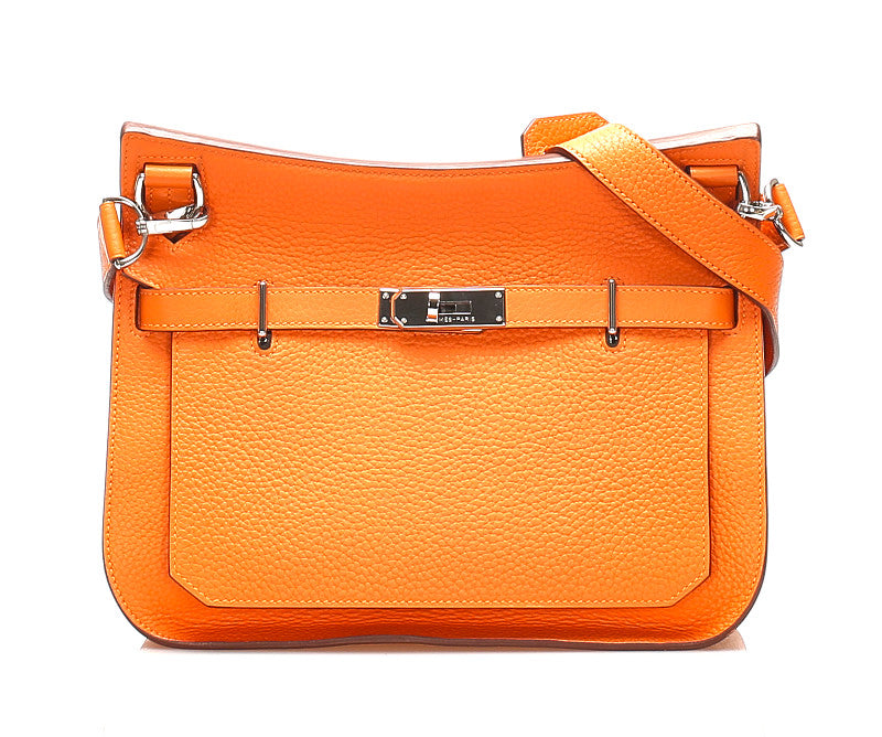 エルメス ジプシエール28 オレンジ トリヨンクレマンス ショルダーバッグ レディース HERMES □N印刻(2010年制)刻印 中古