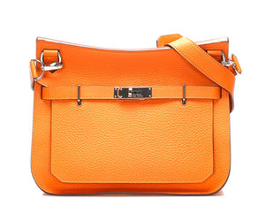 エルメス ジプシエール28 オレンジ トリヨンクレマンス ショルダーバッグ レディース HERMES □N印刻(2010年制)刻印 中古