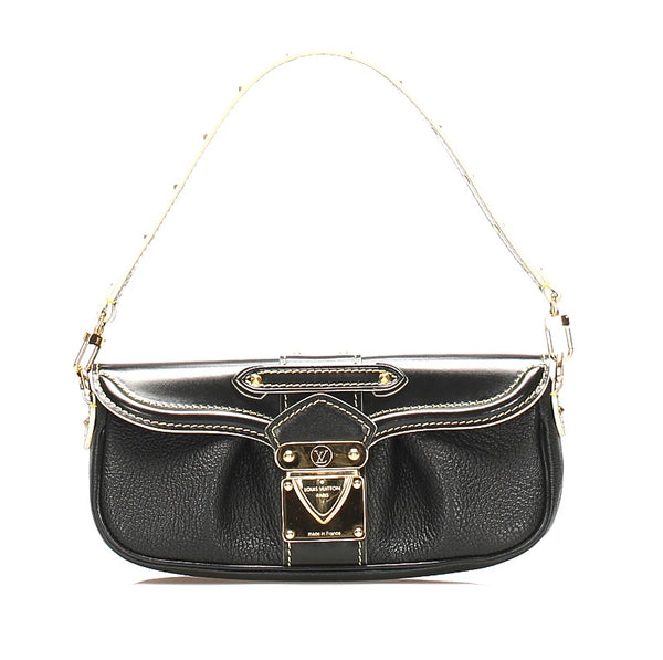 ルイ ヴィトン スハリ プレシュー M91776 ブラック 黒 レザー ハンドバッグ レディース LOUIS VUITTON 中古