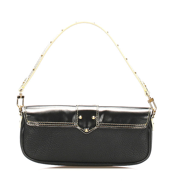 ルイ ヴィトン スハリ プレシュー M91776 ブラック 黒 レザー ハンドバッグ レディース LOUIS VUITTON 中古