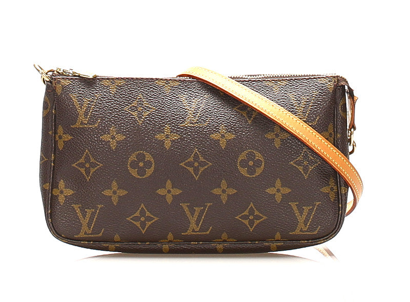 ルイ ヴィトン アクセソワール M51980 ブラウン 茶 PVC レザー アクセサリーポーチ レディース LOUIS VUITTON 中古