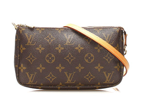 ルイ ヴィトン アクセソワール M51980 ブラウン 茶 PVC レザー アクセサリーポーチ レディース LOUIS VUITTON 中古