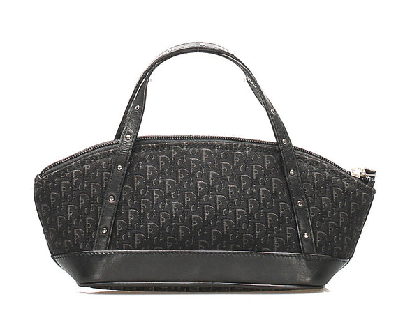 ディオール トロッター ハンドバッグ ブラック 黒 キャンバス ハンドバッグ  Dior 中古