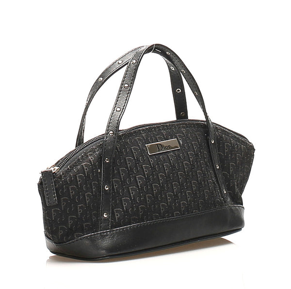 ディオール トロッター ハンドバッグ ブラック 黒 キャンバス ハンドバッグ  Dior 中古