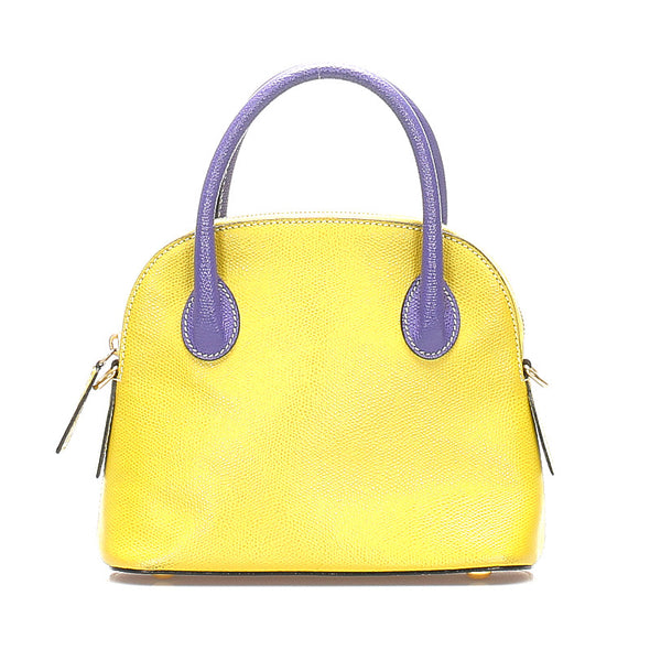 セリーヌ バイカラー ボリード型 レザー ハンドバッグ レディース CELINE 中古