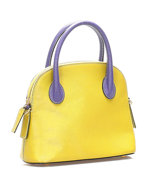 セリーヌ バイカラー ボリード型 レザー ハンドバッグ レディース CELINE 中古