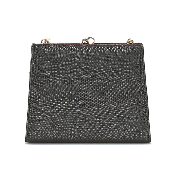 サルヴァトーレフェラガモ ヴァラリボン 223054 ブラック 黒 レザー ショルダーバッグ レディース Salvatore Ferragamo 中古