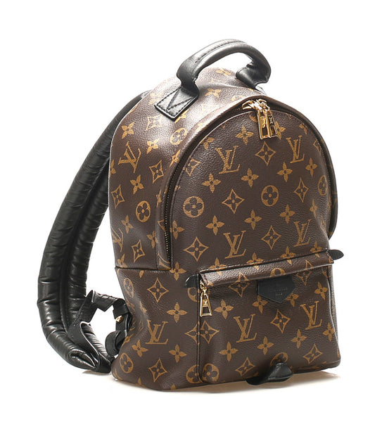 ルイ ヴィトン モノグラム パームスプリングスＰＭ M41560 ブラウン 茶 PVC レザー リュック・デイパック レディース LOUIS VUITTON 中古