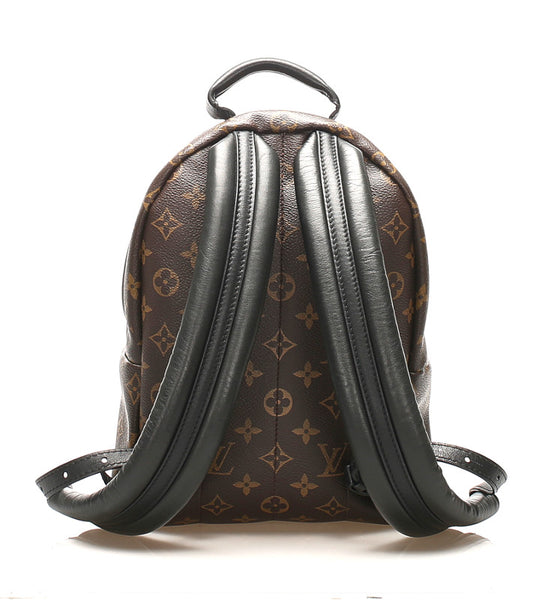 ルイ ヴィトン モノグラム パームスプリングスＰＭ M41560 ブラウン 茶 PVC レザー リュック・デイパック レディース LOUIS VUITTON 中古