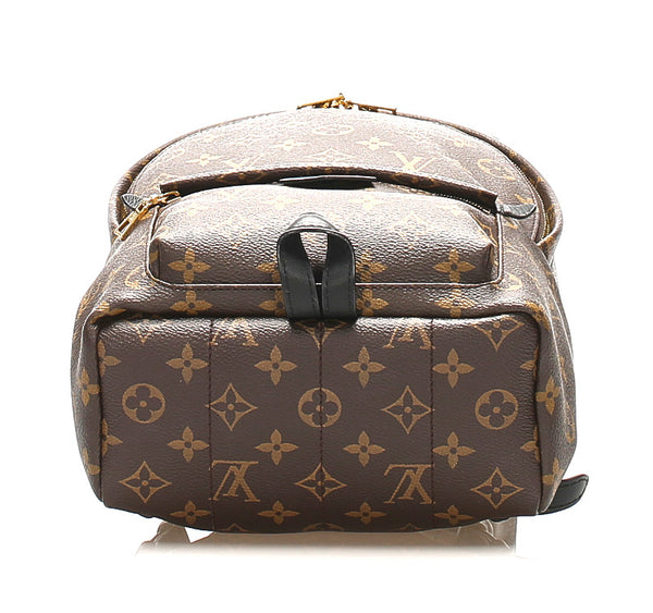 ルイ ヴィトン モノグラム パームスプリングスＰＭ M41560 ブラウン 茶 PVC レザー リュック・デイパック レディース LOUIS VUITTON 中古