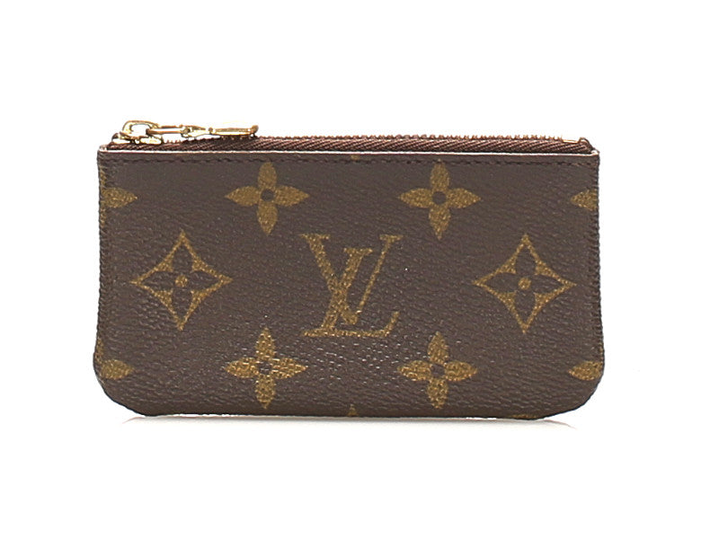 ルイ ヴィトン モノグラム ポシェット クレ M62650 ブラウン PVC レザー キーリング ユニセックス LOUIS VUITTON 中古