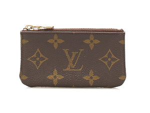 ルイ ヴィトン モノグラム ポシェット クレ M62650 ブラウン PVC レザー キーリング ユニセックス LOUIS VUITTON 中古