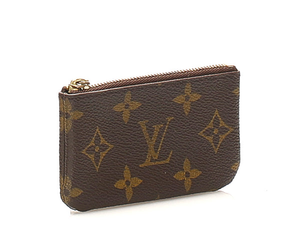 ルイ ヴィトン モノグラム ポシェット クレ M62650 ブラウン PVC レザー キーリング ユニセックス LOUIS VUITTON 中古