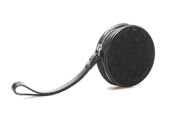 セリーヌ Ｃマカダム ブラック 黒 キャンバス ポーチ レディース CELINE 中古