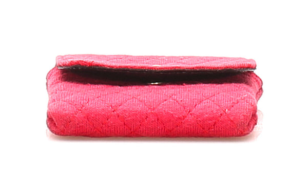 シャネル マトラッセ ピンク キャンバス チェーン ショルダーバッグ レディース CHANEL 中古