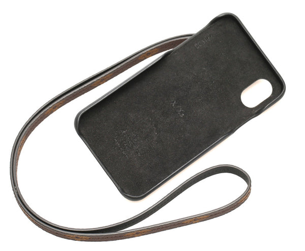 ルイ ヴィトン モノグラム M68793 ブラック ブラウン レザー iphonex XS ユニセックス LOUIS VUITTON 中古