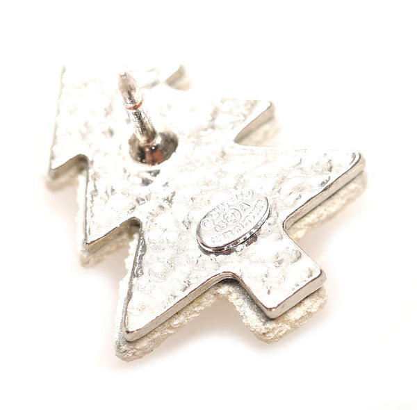 シャネル ココマーク 03 A ホワイト  シルバー  メタル ブローチ レディース CHANEL 中古