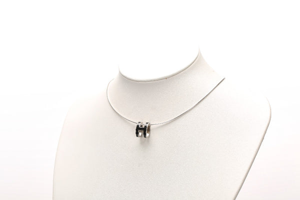 エルメス SV925 シルバー ポップアッシュ ネックレス レディース HERMES 中古