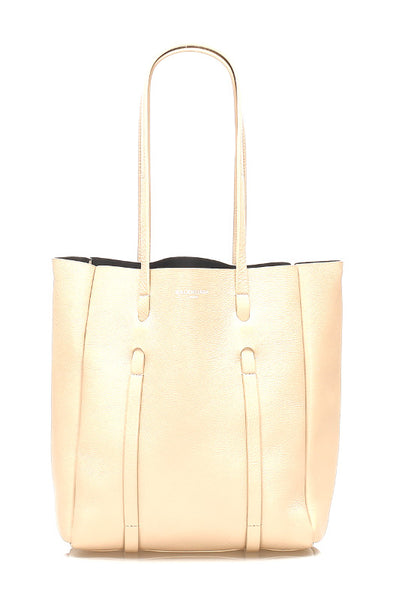 バレンシアガ 489813 ベージュ レザー トートバッグ レディース BALENCIAGA 中古