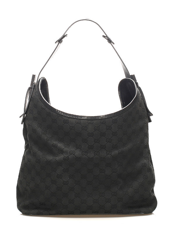 グッチ GGキャンバス ブラック 黒 キャンバス ショルダーバッグ レディース GUCCI 中古