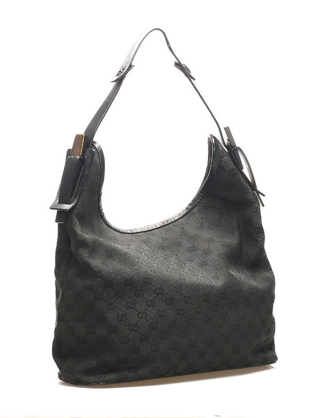 グッチ GGキャンバス ブラック 黒 キャンバス ショルダーバッグ レディース GUCCI 中古