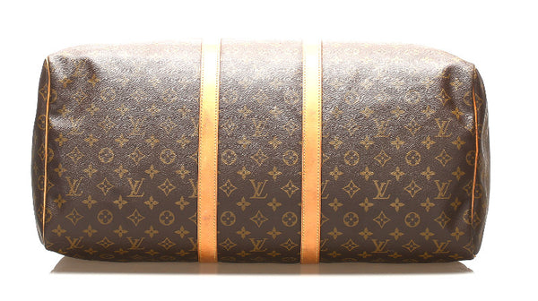 ルイ ヴィトン モノグラム キーポル55 M41424 ブラウン 茶 PVC レザー ボストンバッグ ユニセックス LOUIS VUITTON 中古